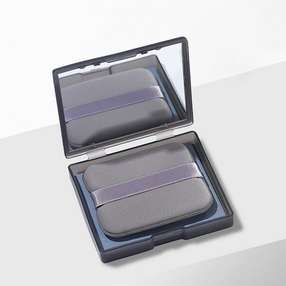 Oil Absorbing Paper with Powder Puff & Mirror - 100 Sheets, Portable Facial Oil Control Blotting Papers, Matte Finish Makeup Essential, Travel-Friendly Compact Box