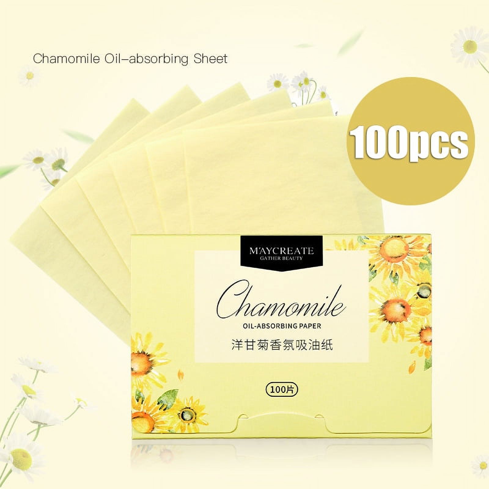Oil Absorbing Sheets Natural Bamboo Charcoal Blotting Paper Natural Green Tea Blotting Paper for