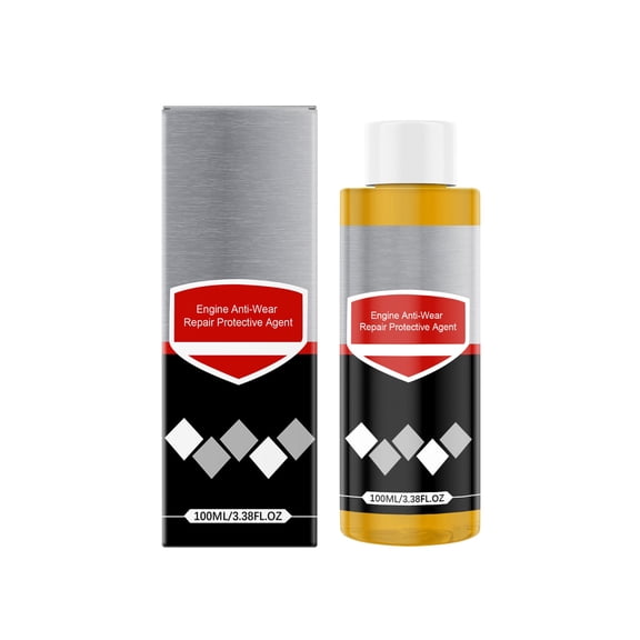 Mos2 Anti-Friction Engine, Oil Additive for Car Engine, Car Oil, 3.38 Oz, Engine Oil, Automotive Components, Oil, Wear Protection, 1 Pc, Amber Bottle, Retail Box