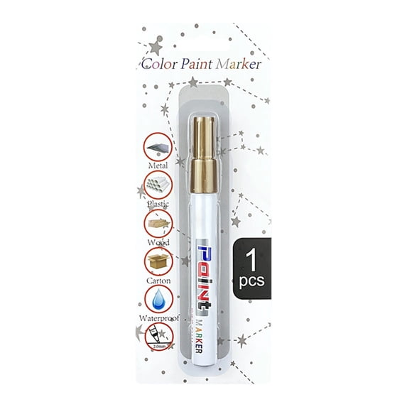 Oil-Based Ceramic Marker Pen Waterproof for Glass Porcelain Metal Gold
