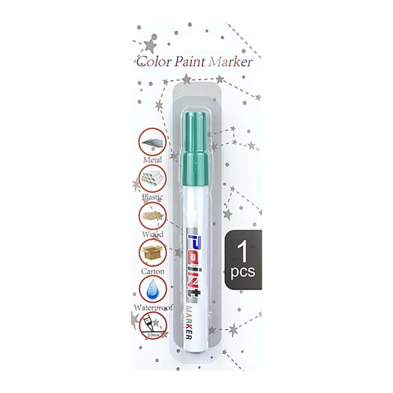 Oil-Based Ceramic Marker Pen Waterproof for Glass Porcelain Metal Green