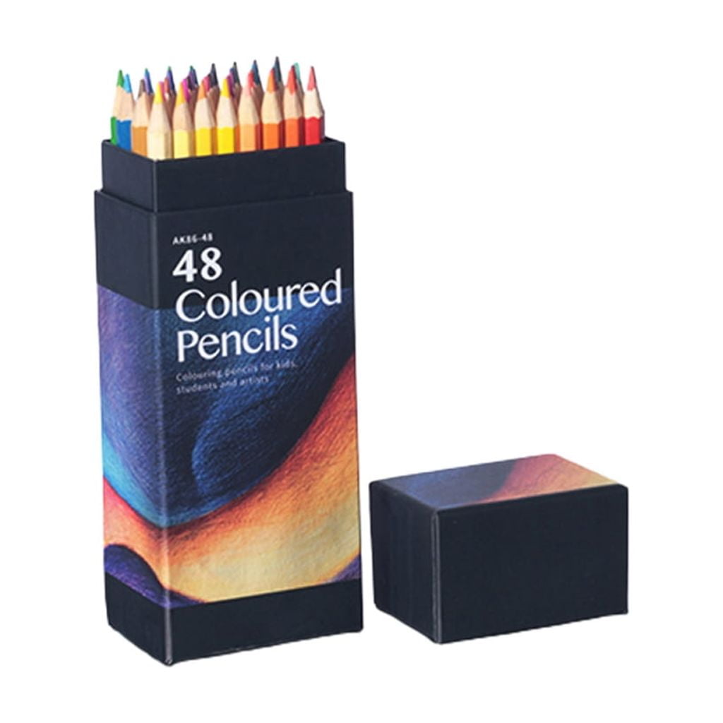 Oil Based Colored Pencils 12/18/24/36/48/72 Colors Drawing Pencils Art Supplies for Coloring Sketching Shading Painting