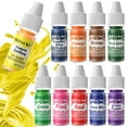 thumbnail image 1 of Oil Based Coloring IEF31 - 10 Colors Upgraded Coloring for Chocolate, ERCorArt Edible Oil Dye for Candy Melts, Cake Decorating, Fondant, Icing Frosting, Baking - (.25 Fl.Oz Bottles), 1 of 3