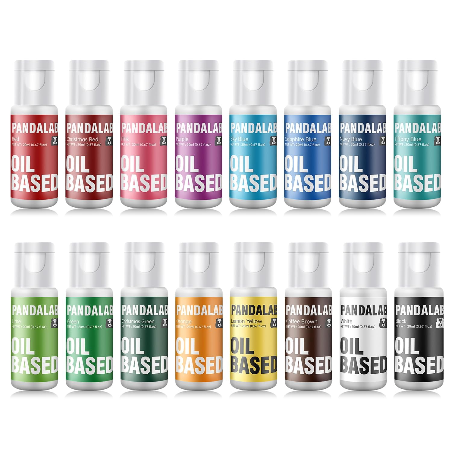 Oil Based Food SCH4Coloring Set for Chocolate - 16 colors Vibrant Edible Baking Food Dye for Chocolate, Candy Melts, Fondant, Butter, Meringues, Cookie Icing Frosting, Donut - 0.67 Fl.Oz Bottles