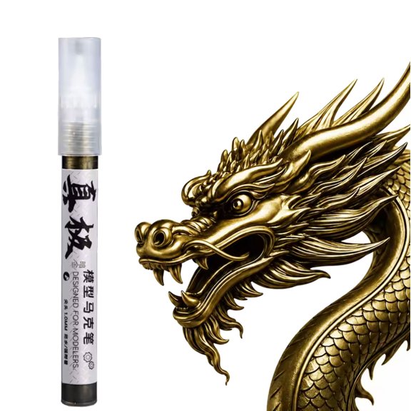 Oil Based Metal Touching up Marker With Small Particle Technology For Long Lasting Shines On PVC ABS And Metal Surfaces