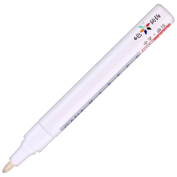 Oil Based Paint Marker, Tire Paint Pen, Waterproof Paint Marker, DIY Craft Painting Pen, Multipurpose Permanent Marker, Quick Dry DIY Detail Pen, Assorted Colors, Painting Pen For Wood,White