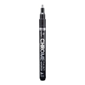 Oil Based Permanent Liquid Chrome Marker for Reflective Mirror Finish on Metal Wood, Metallic Gloss Paint Pen for Model Car Repair and DIY Craft Art