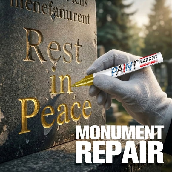 Oil Based Stone Paint Marker, For Restoring Inscriptions On Monuments, Ideal For Lettering And Marking On Stone Surfaces, 3ml (K)