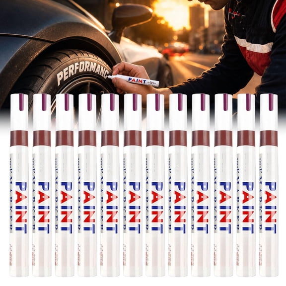 Oil-Based Tire Lettering & DIY Detail Pen Waterproof | Quick-Dry | Permanent, Oil-Based Multi Surface Marker Pen, for Tires, Wood, Rock, Fabric, Glass, Ceramic, Metal, Plastic