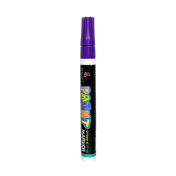 Oil-Based Waterproof Marker Pen Permanent Car Tire Paint Pen for Metal Tire Fabric Canvas Rock Plastic Crafts