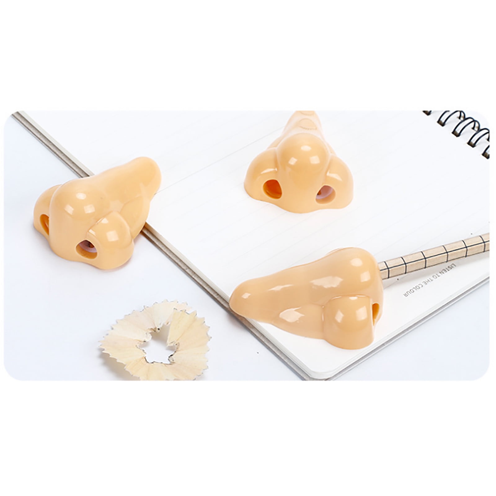 Oil Battery Pen Fine Point Pens Pencil Sharpener with Eraser on The Top