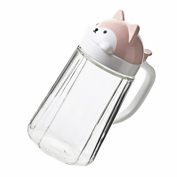Olive Oil Seasoning Bottles Glass Oil Container Glass Terrarium Kitchen Storage Bottle Cartoon Glass Oiler Castor Dispenser Plastic Glass