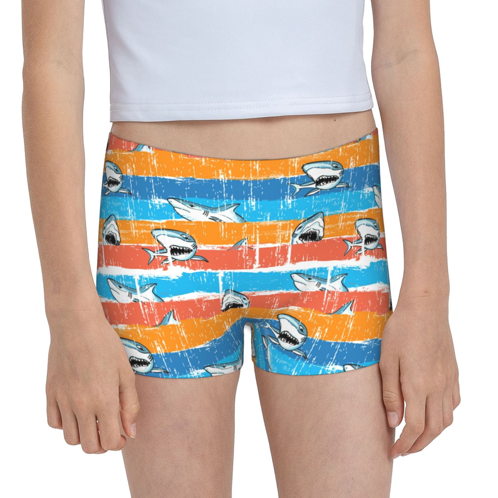 Easygdp Shark On Line Girls Hipster Cotton Underwear Little Girls