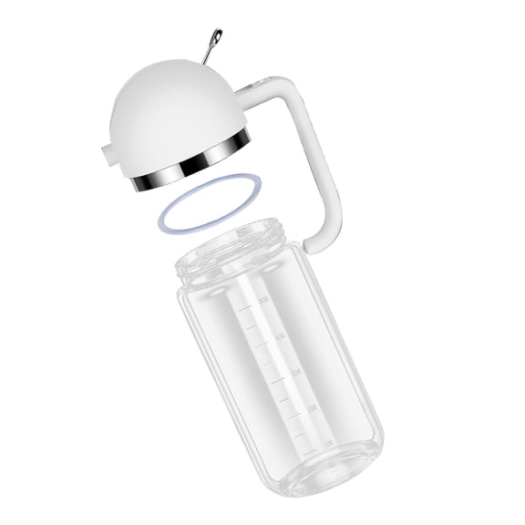 Glass Bottles for Kitchen with White Injector Design, BBQ Accessories, Storage Container for Cooking and Dressing