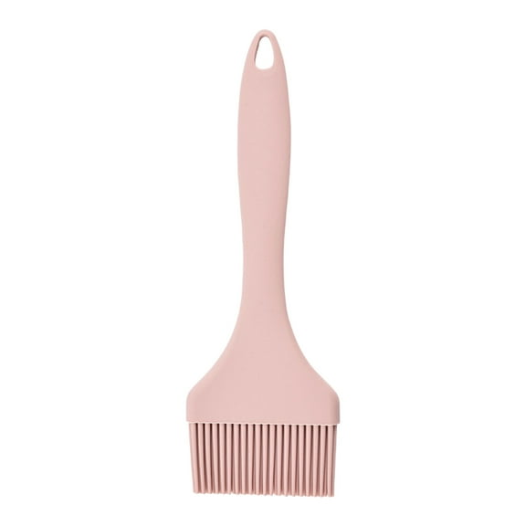 Oil Brush, High Temperature Resistant BBQ Seasoning Brush, Kitchen Soy Brush, Food Grade Silicone, Heat Up to 446°F, Dishwasher Safe, Ergonomic Handle, Compact and Durable