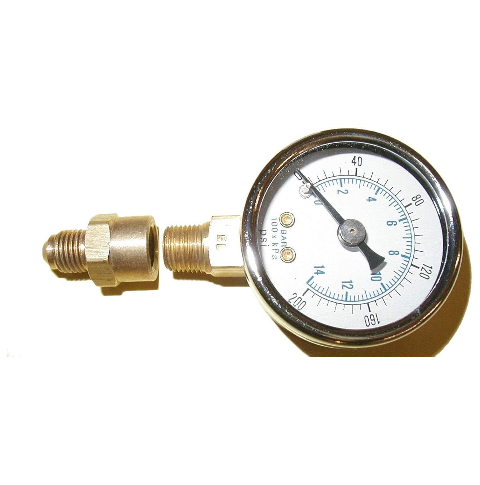 Oil Burner Fuel Pressure Test Gauge 0200 PSI Fits Beckett Suntec