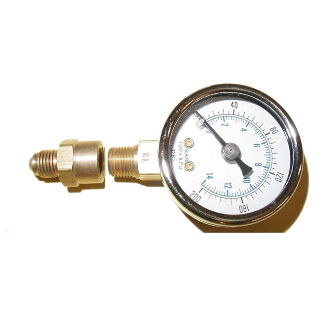 Oil Burner Fuel Pressure Test Gauge 0200 PSI Fits Beckett Suntec