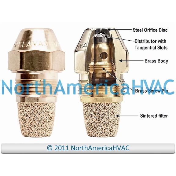 Oil Burner Nozzle Delavan 1.25 Gph 90 Degrees Solid Cone B S Es R As P Plp Usa