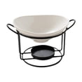 thumbnail image 1 of Oil Burner Wax Melt Warmer Aroma Diffuser with Metal Frame and Ceramic Bowl for Spa Yoga Room Meditation, 1 of 9