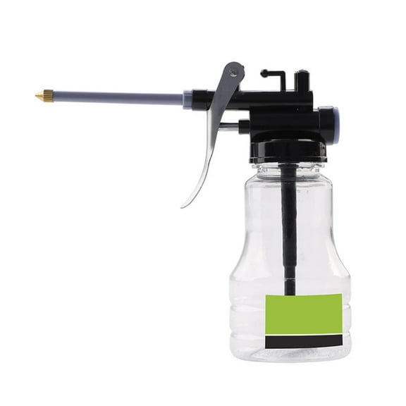 Oil Can High Pressure Hand Pump Oiler Lubrication Metal Gun for Lubricants Oiler with Oil Spray Hose