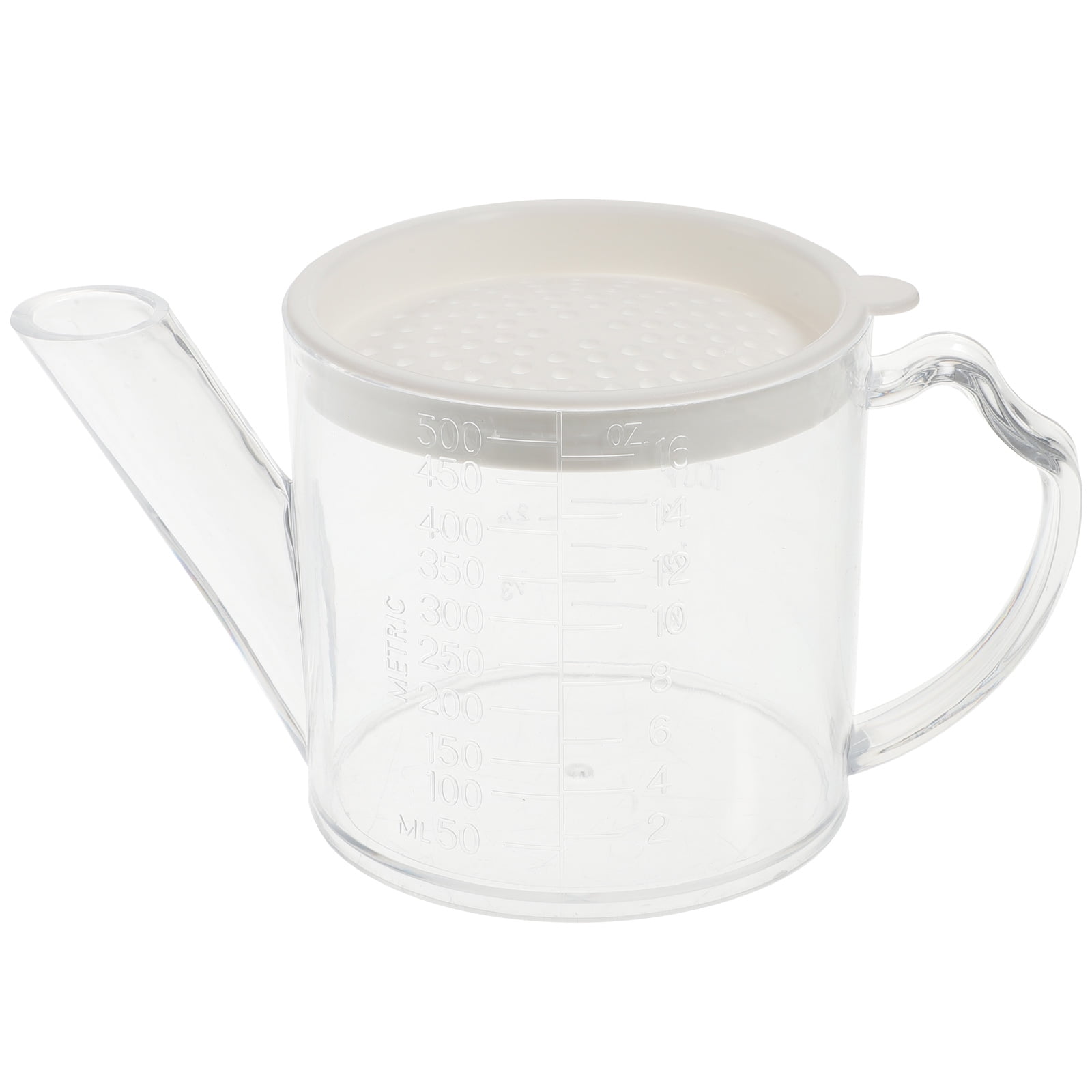 Oil Can Plastic Vinegar Container Kitchen Gravy Grease Fat Separator