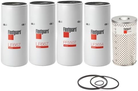 Oil Change Filter Kit LF667, LF3654, FF5507, FF5369 Compatible with select Volvo Models