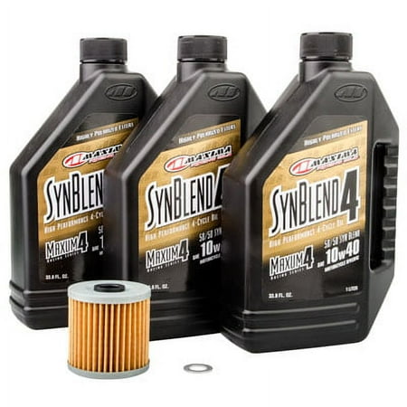 Oil Change Kit With Bel-Ray EXS Full Synthetic Ester 10W-50 for Polaris SPORTSMAN 800 H.O. EFI 4X4 2008