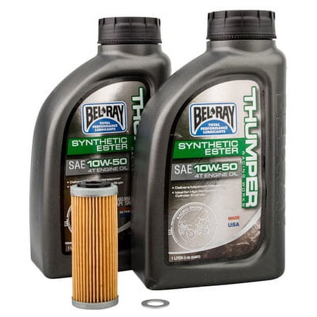 Oil Change Kit With Bel-Ray Thumper Full Synthetic 10W-50 for KTM 530 EXC-R 2008-2011