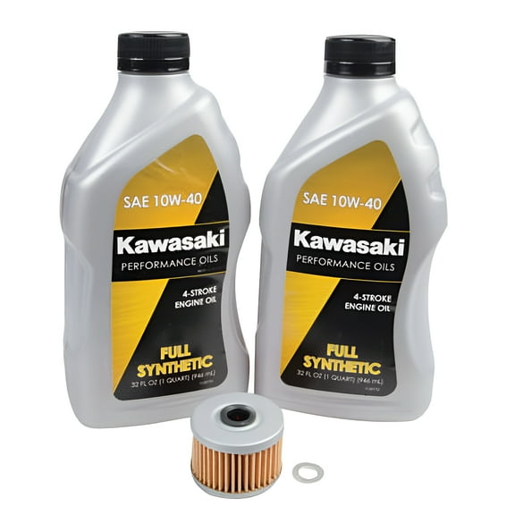 Oil Change Kit With Kawasaki Full Synthetic 10W-40 for Kawasaki KFX 450R 2008-2014