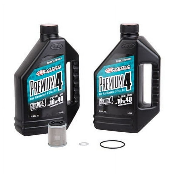 Oil Change Kit With Maxima Premium 10W-40 for Yamaha TW200 1990-2017