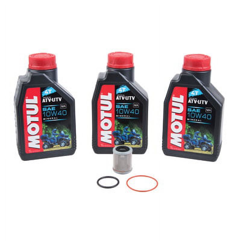 Oil Change Kit With Motul Quad 4T 10W-40 for Yamaha YFM 350ER Moto-4  1987-1995