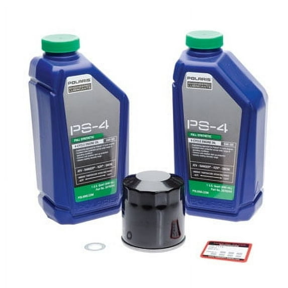 Oil Change Kit With Polaris PS-4 Plus 5W-50 for Polaris SPORTSMAN 400 H.O. 2008-2014
