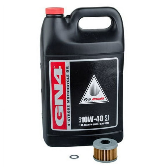 Oil Change Kit With Pro-Honda GN4 10W-40 for Honda RUBICON 500 4X4 2015-2018