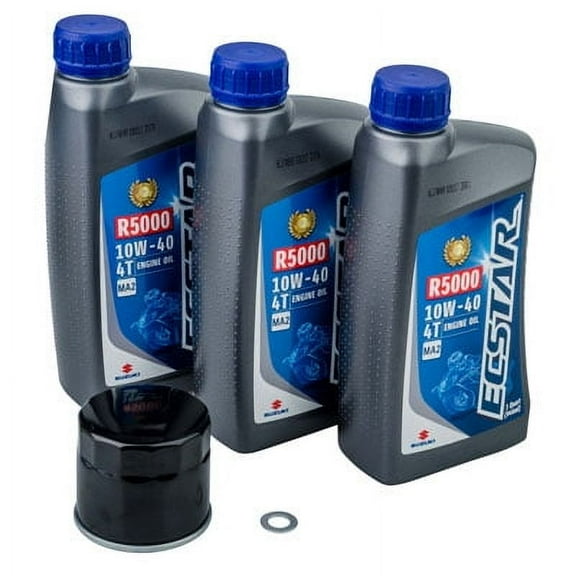 Oil Change Kit With Suzuki ECSTAR R5000 10W-40 For Suzuki