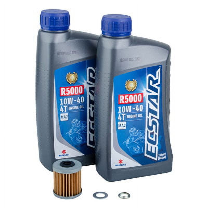 Oil Change Kit With Suzuki ECSTAR R5000 10W40 for Suzuki RMZ250 2004