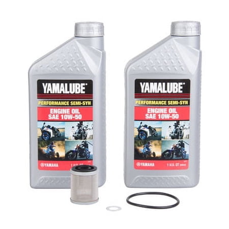 Oil Change Kit With Yamalube Performance Semi-Syn 10W-50 for Yamaha RAPTOR 700 2006-2019