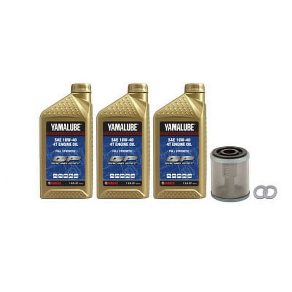 Oil Change Kit Yamalube Hi-Perf. Full-Synthetic 10W-40 for Yamaha RAPTOR 350 2004-2013