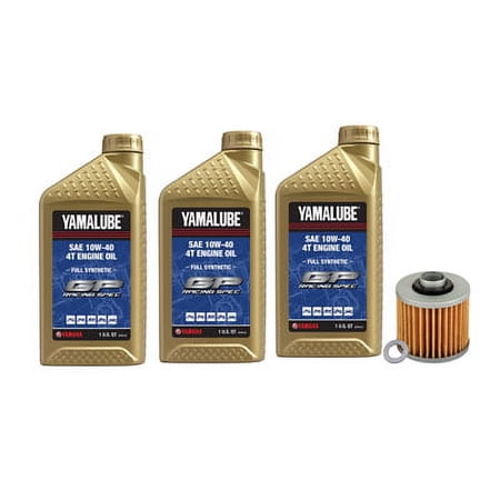 Oil Change Kit Yamalube Hi-Perf. Full-Synthetic 10W-40 for Yamaha RAPTOR 700 2006-2008