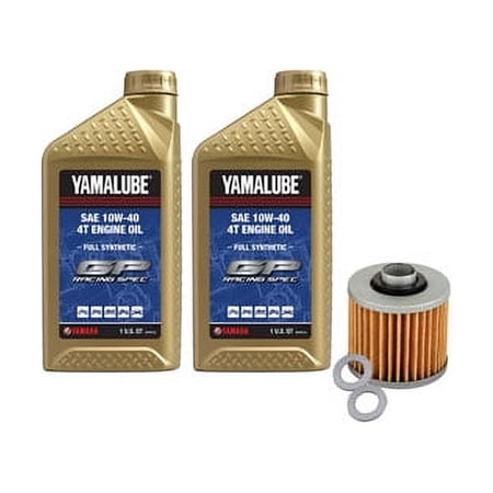 Oil Change Kit Yamalube Hi-Perf. Full-Synthetic 10W-40 for Yamaha RAPTOR 700R 2013-2019