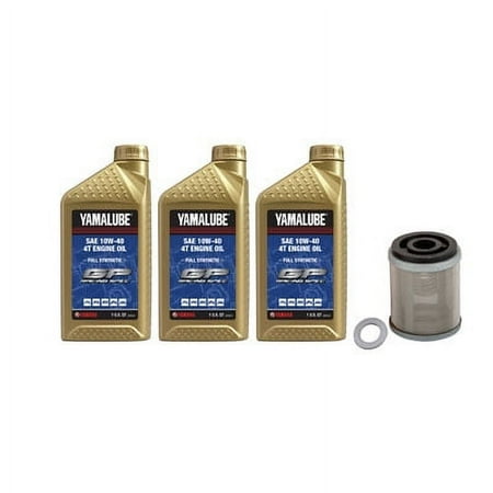Oil Change Kit Yamalube Hi-Perf. Full-Synthetic 10W-40 for Yamaha TW200 1990-2017