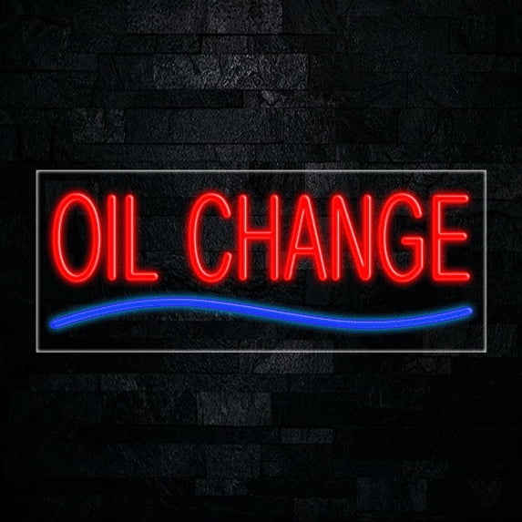 Oil Change-LED Neon Sign 30"L x 12"H #30591