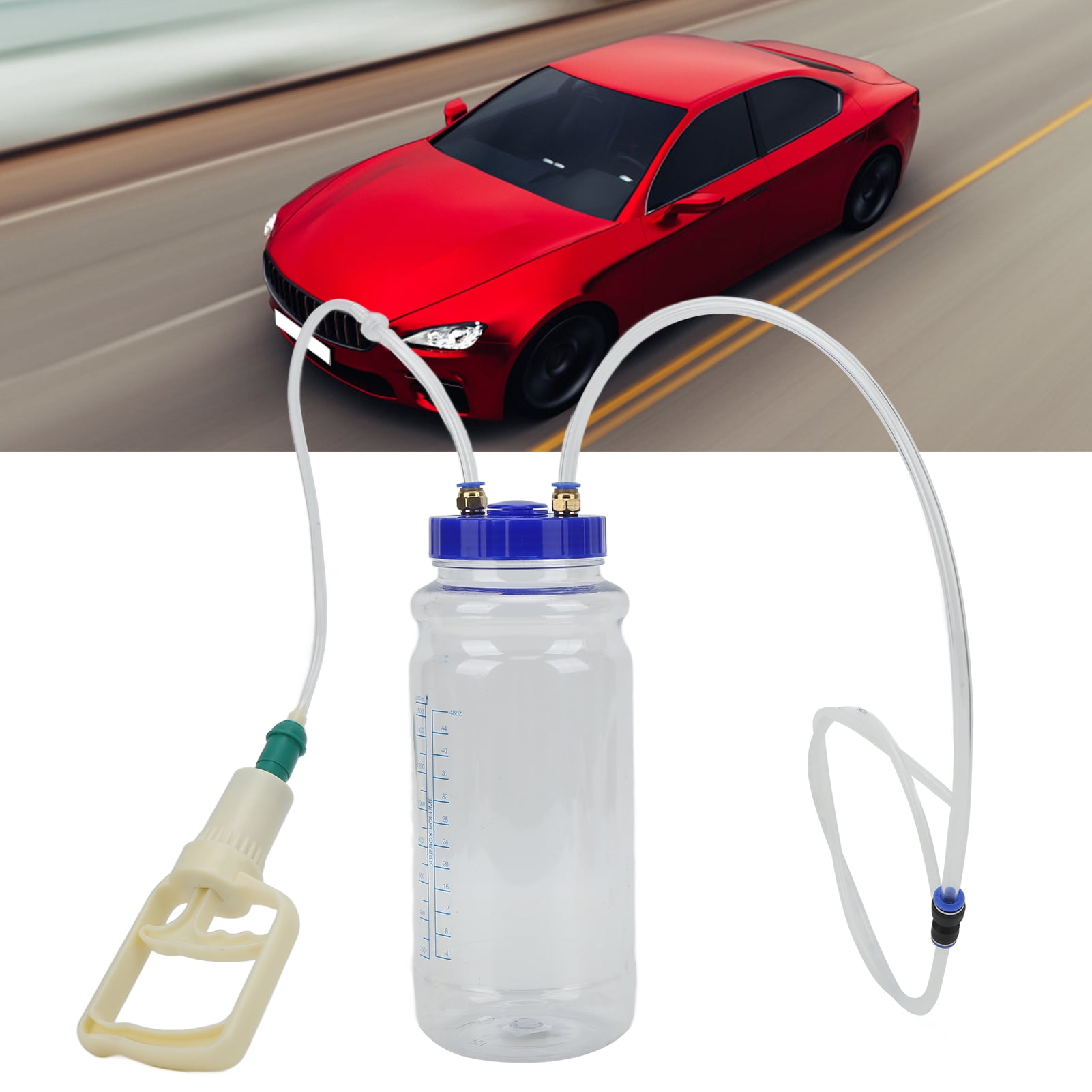 Oil Change Pumps, Manual Fluid Extractor 5mm 6mm Hose Universal 2L For