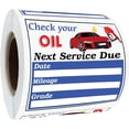 thumbnail image 1 of Oil Change Service Due Reminder Static Cling Stickers for Window with No Residue Car Stickers 2inch 250Pcs, 1 of 6