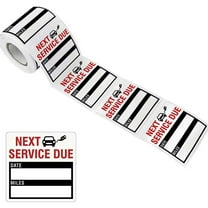 Oil Change Stickers Static Cling, 150pcs 2x2 Inches Oil Change Reminder Sticker for Windshield with No Residue, Clear Next Service Due Labels for Car Auto Vehicle Window