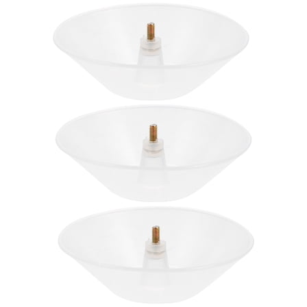 EXHUMKY 1 Set Kitchen Oil Collection Cups Durable Plastic Range Hood Oil Container Easy to Clean Practical Design 3pcs