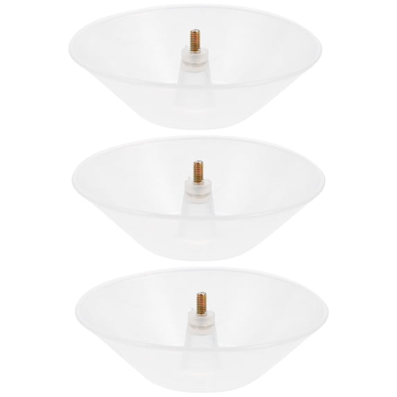 EXHUMKY 1 Set Kitchen Oil Collection Cups Durable Plastic Range Hood Oil Container Easy to Clean Practical Design 3pcs