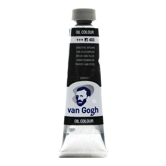Oil Color van dyke brown, 40 ml (1.35 oz) (pack of 3)