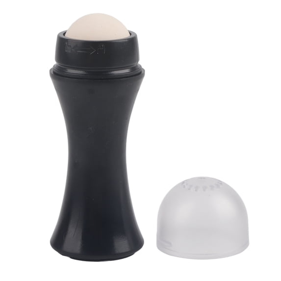 Oil Control Roller, Small And Portable Reusable Facial Massage Tool For Oily And Acne-Prone Skin, Oil-Absorbing Skin Care For Forehead Nose Eyes Face (Black)