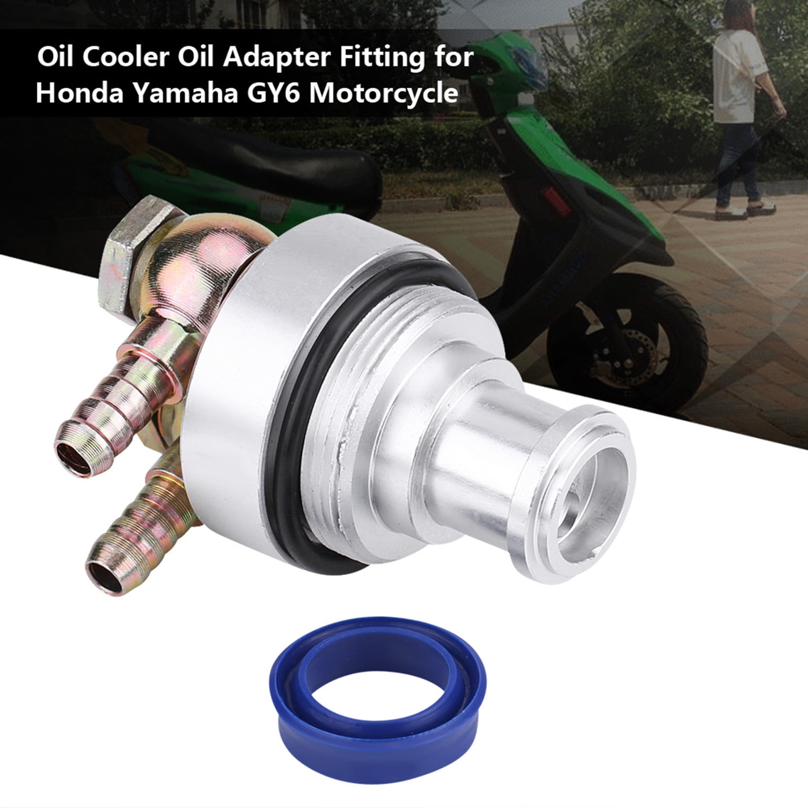 Oil Cooler Adapter, Motorcycle Oil Cooler Adapter Fitting For Riding CB