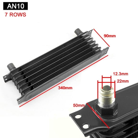 Oil Cooler Cooling Systems Intercooler Radiator Kit Universal Car AN10 10AN 7 10 13 15 Row